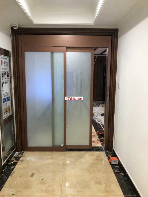 写字楼电梯间自动门及门禁考勤安装